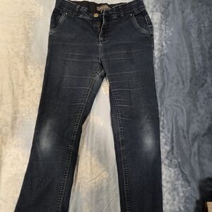 Suzy Shier Dark Blue Straight Leg Jeans